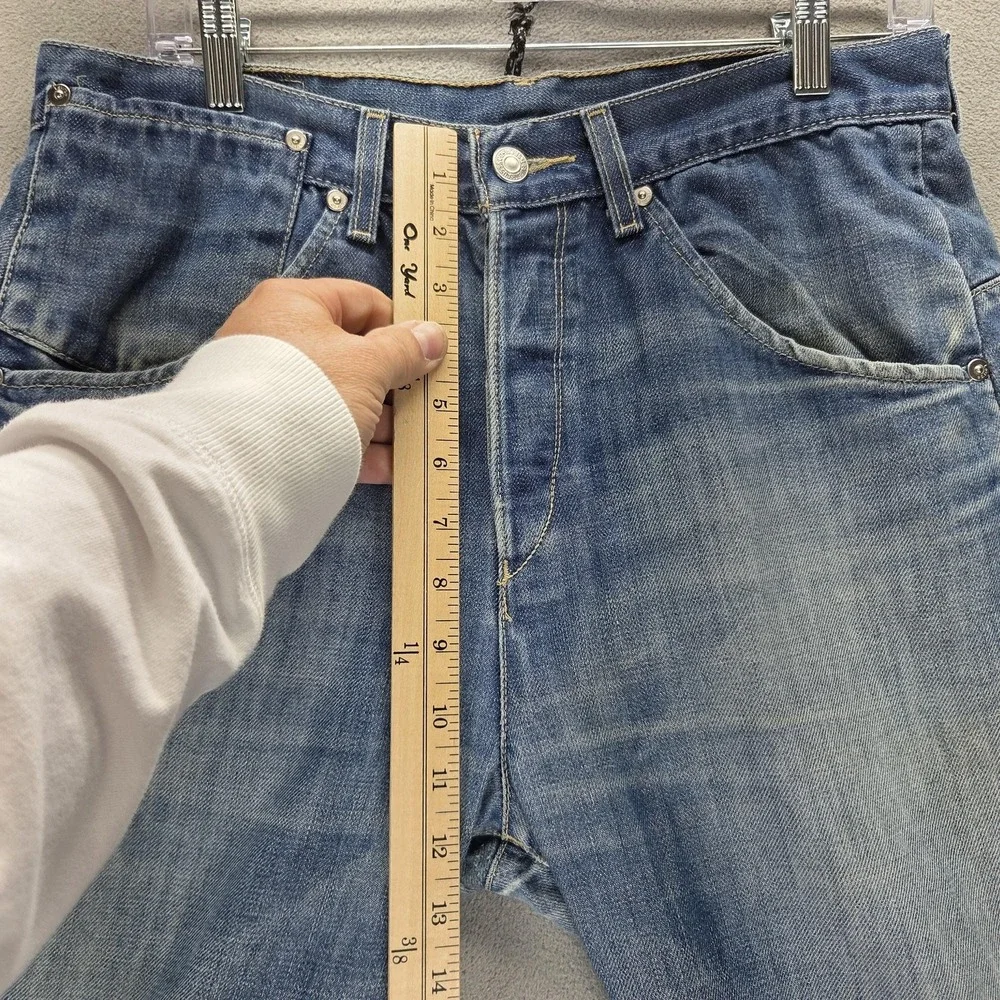 VTG Levis Engineered Jeans Mens Blue Twisted Button Fly Medium Wash Fits 31x30